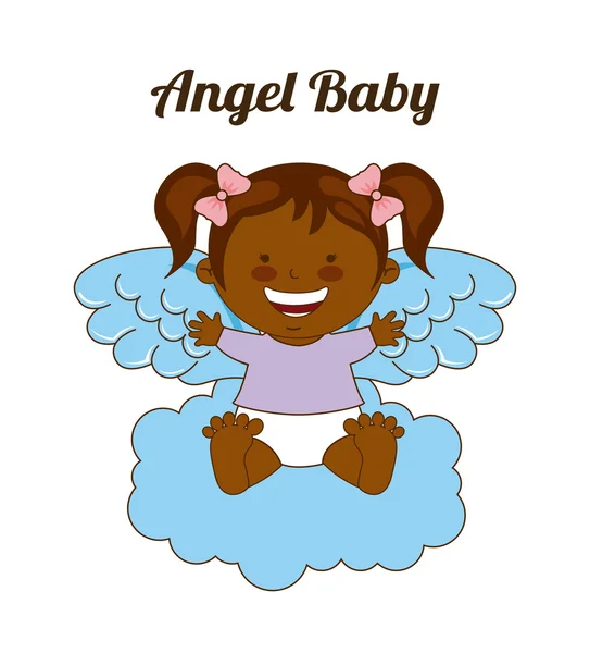 Angel bebé — Vector de stock