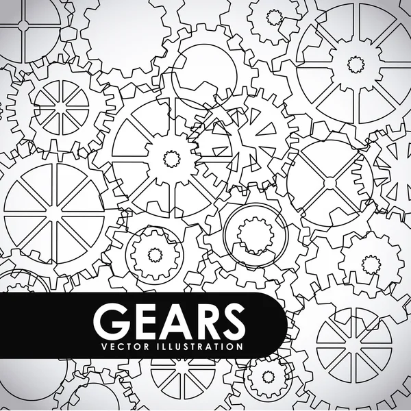 Εικονίδιο gears — Διανυσματικό Αρχείο