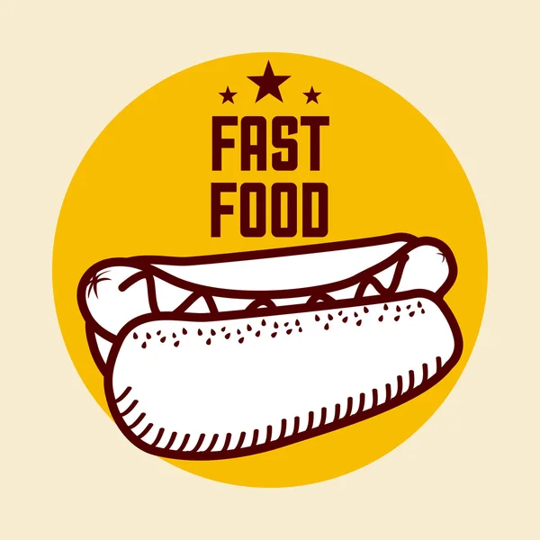 Fast food — Stok Vektör