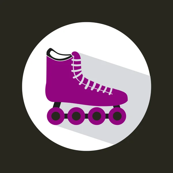 Skate pictogram — Stockvector