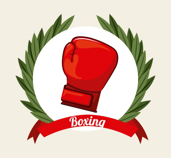 Boxing sport — Stock Vector