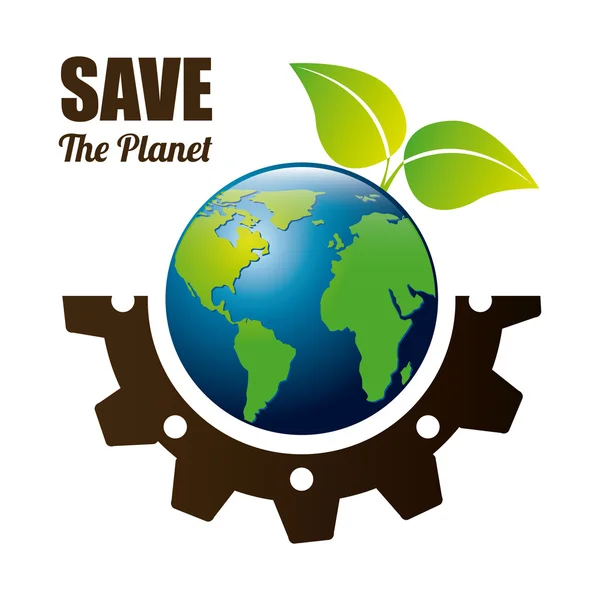 Save the planet — Stock Vector