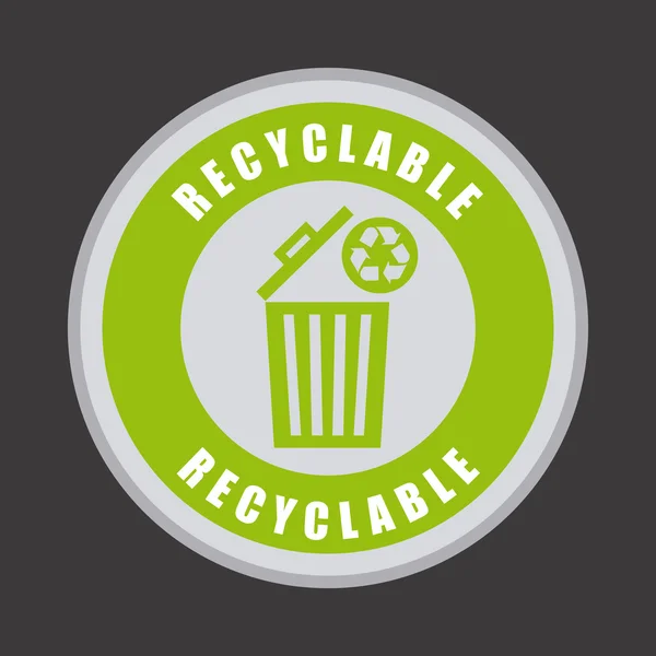 Ikona recyklingu — Wektor stockowy