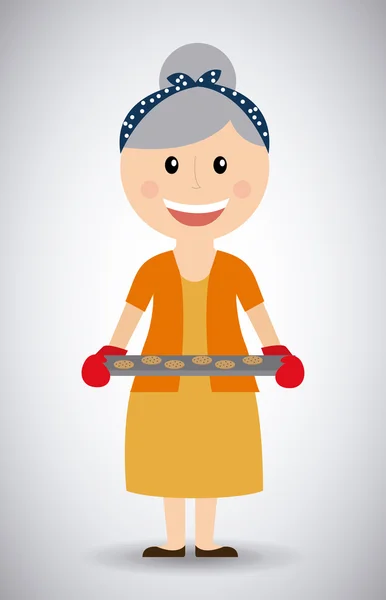 Día de la abuela — Vector de stock