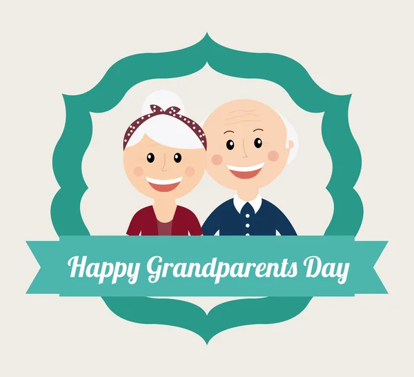 Glücklicher Großelterntag — Stockvektor