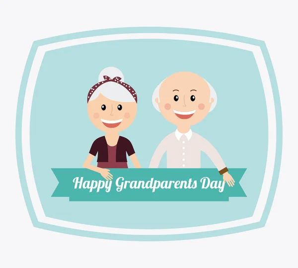 Heureux grand-parents jour — Image vectorielle