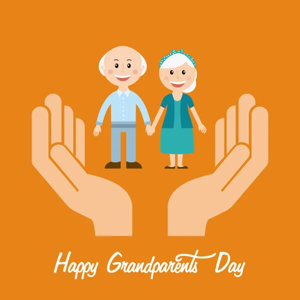 Heureux grand-parents jour — Image vectorielle