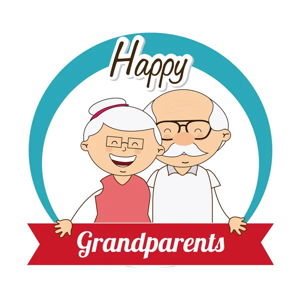 Happy grandparents day — Stock Vector