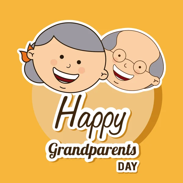 Happy grandparents day — Stock Vector