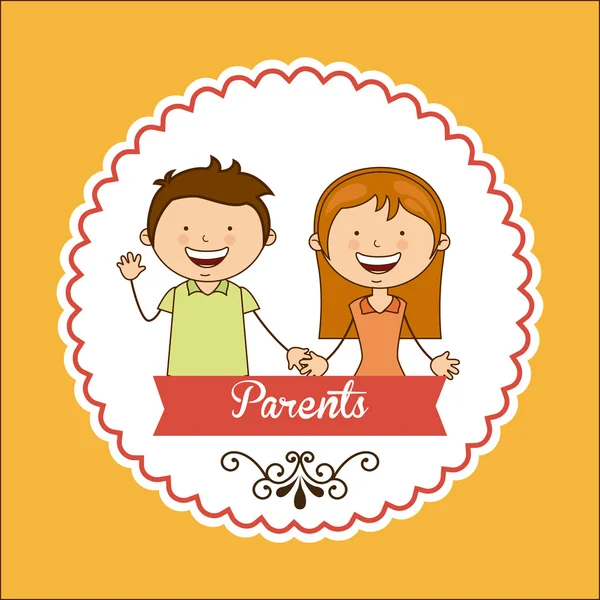 Amor de pareja — Vector de stock