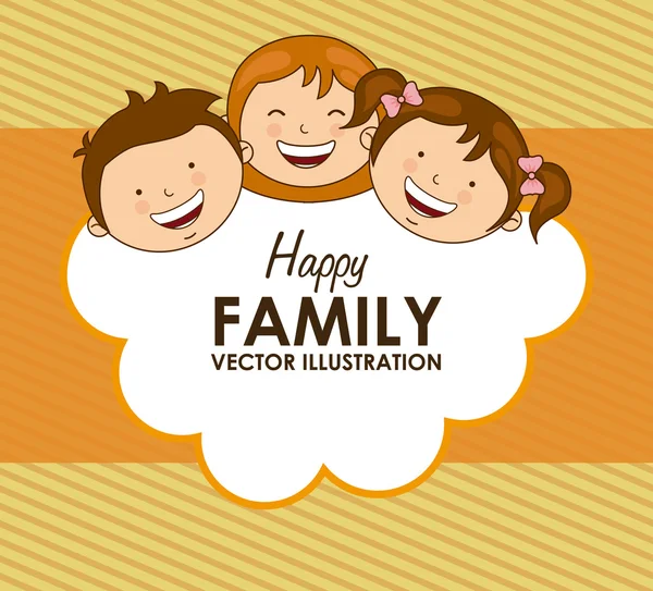 Famiglia felice — Vettoriale Stock