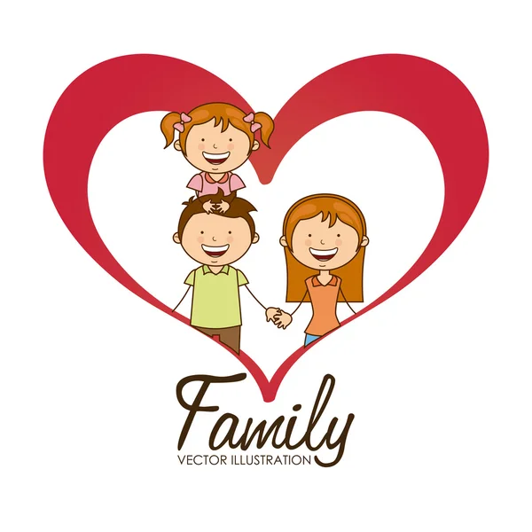Счастливая семья — стоковый вектор