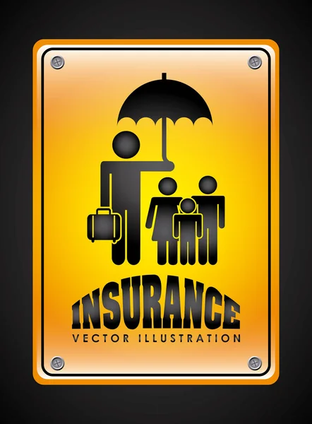 Icono de seguro — Vector de stock