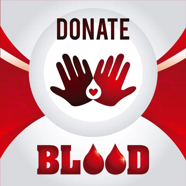 Donate blood — Stock Vector