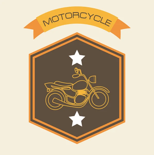 Motorradschild — Stockvektor