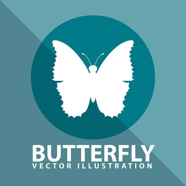 Butterfly ikon design — Stock vektor