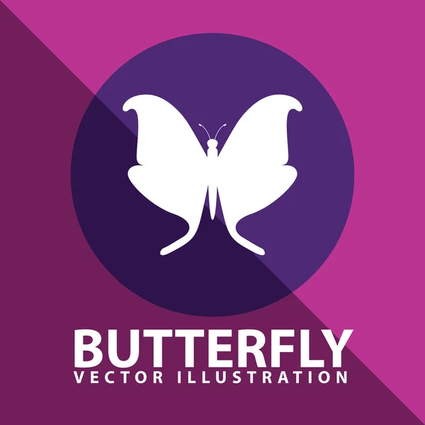 Design icône papillon — Image vectorielle