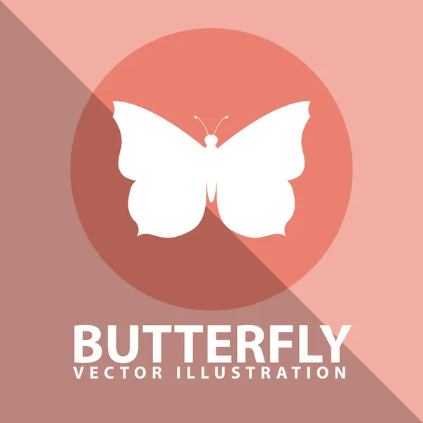 Motyl ikona designu — Wektor stockowy