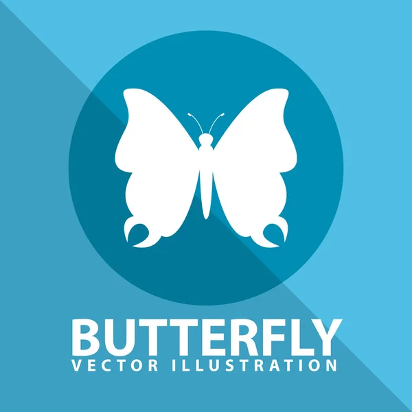 Diseño de icono de mariposa — Vector de stock