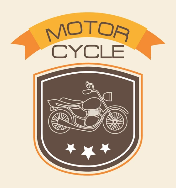 Motorcycle shield — Stock Vector