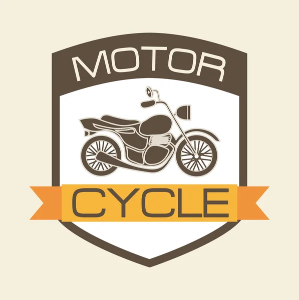 Motorcycle shield — Stock Vector