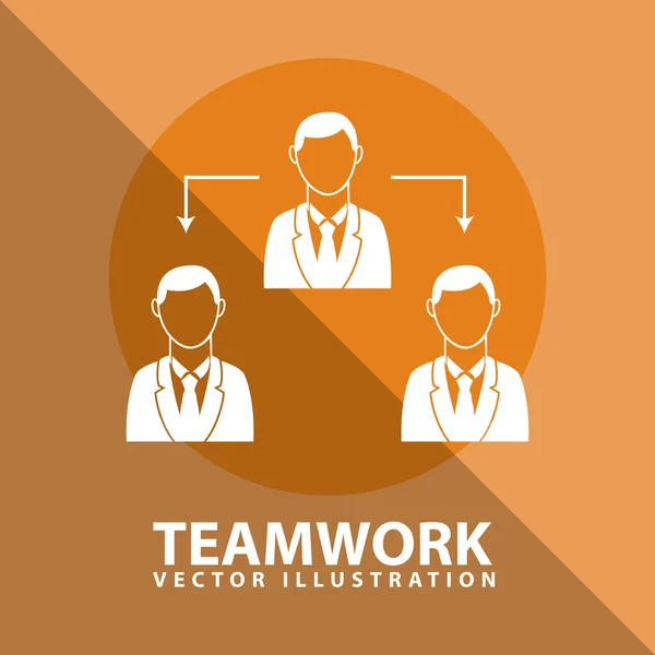 Teamarbeit — Stockvektor