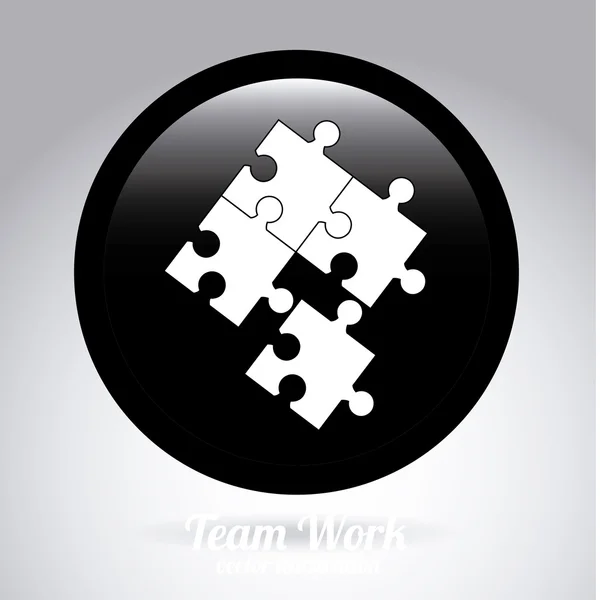 Bouton Puzzle — Image vectorielle