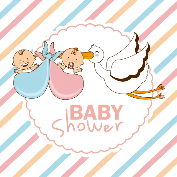 Baby shower — Stock Vector