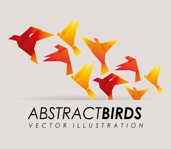 Absztrakt madár — Stock Vector