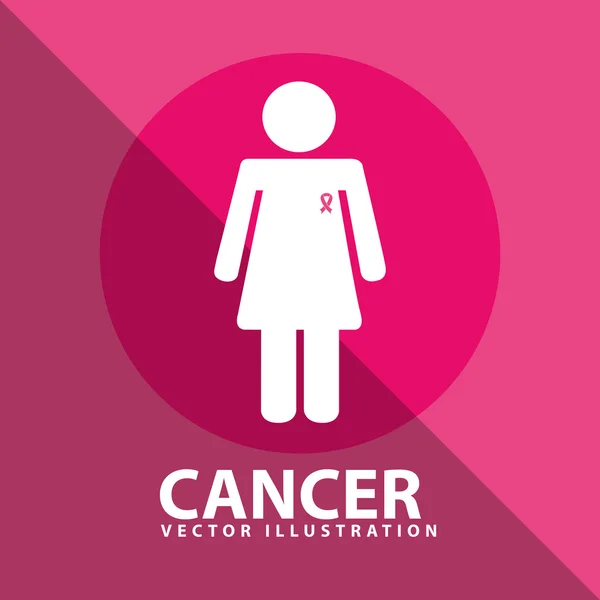 Cancer du sein — Image vectorielle