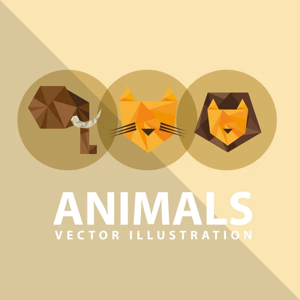 Abstracte dieren — Stockvector