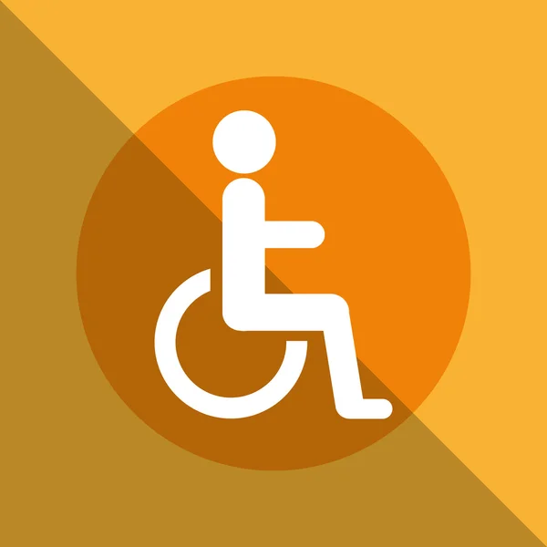 Disabled zone — Stock Vector