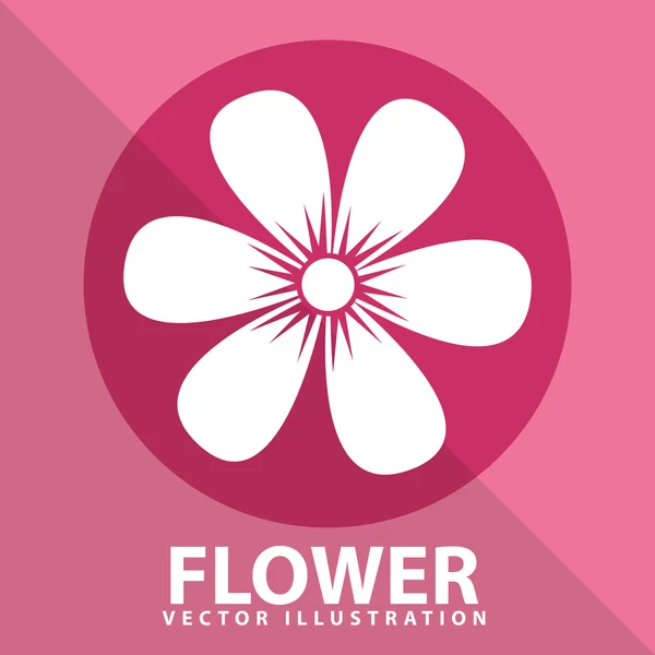 Flor rosa — Archivo Imágenes Vectoriales