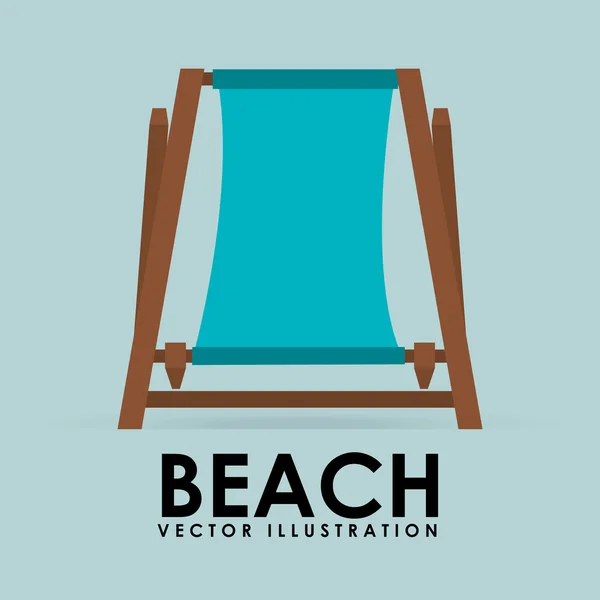 Beach icon — Stock Vector