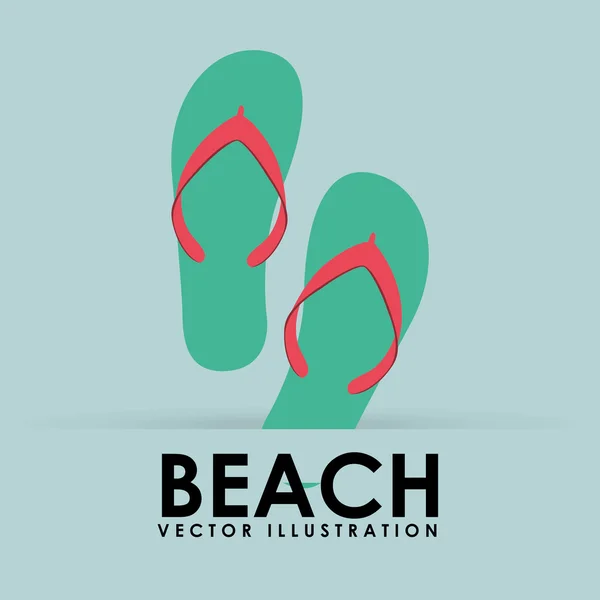 Beach icon — Stock Vector