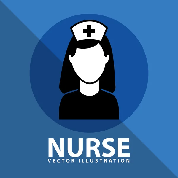 Design icona infermiera — Vettoriale Stock