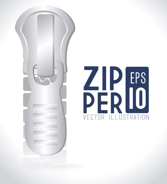 Zipper design, vector illustration. — 图库矢量图片