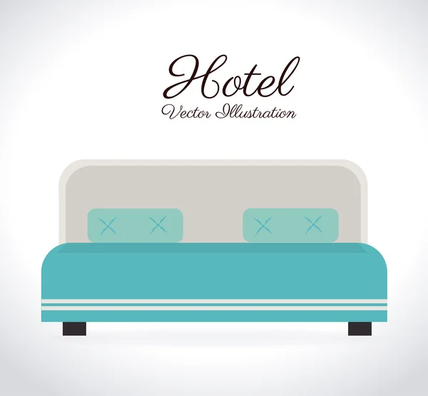 Hotel ontwerp over witte achtergrond vectorillustratie — Stockvector