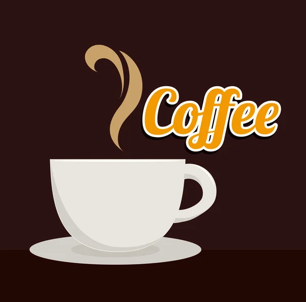 Koffie ontwerp, vectorillustratie. — Stockvector