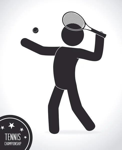 Tennis design, vector illustration. — Stock Vector
