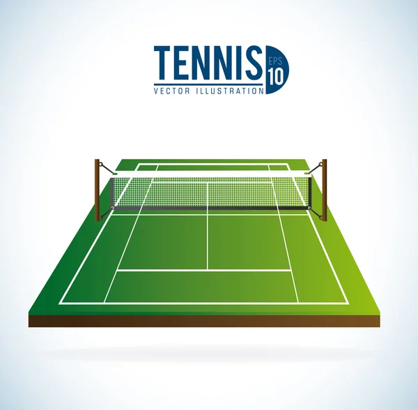 Korty tenisowe projektu, ilustracji wektorowych. — Wektor stockowy
