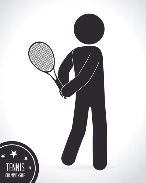 Tennis ontwerp, vectorillustratie. — Stockvector