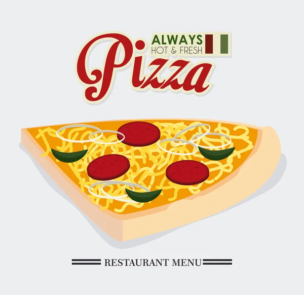 Pizza design, vector illustration. — Stock Vector