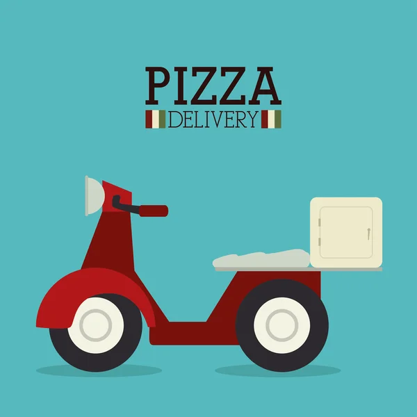 Pizza-Design, Vektorillustration. — Stockvektor