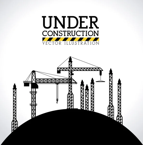 Conception de construction, illustration vectorielle . — Image vectorielle