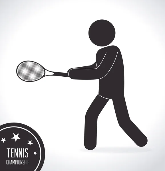 Tennis ontwerp, vectorillustratie. — Stockvector