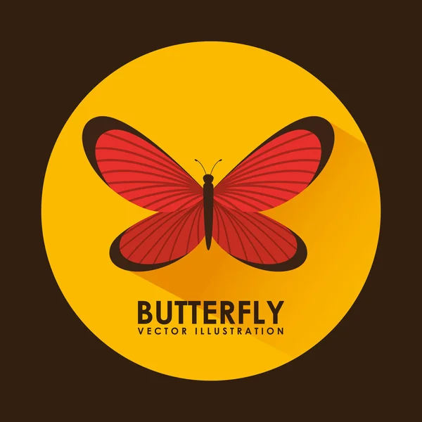 Karta motýl — Stockový vektor