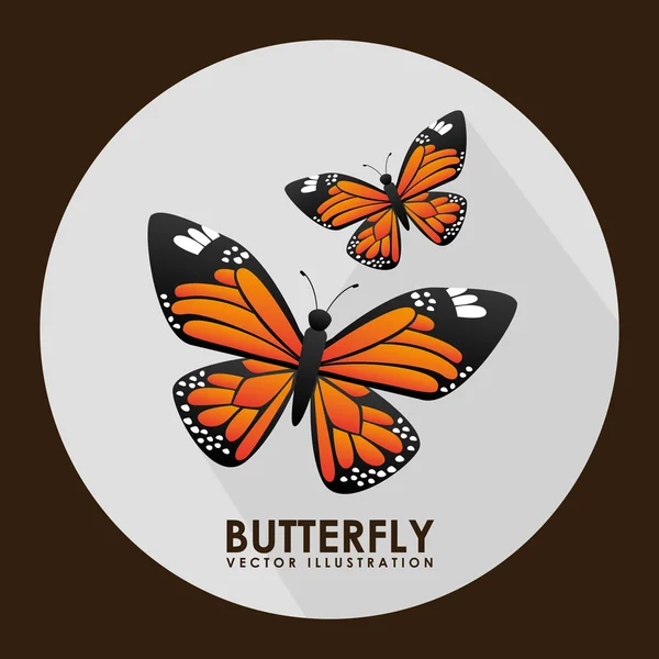 Karta motýl — Stockový vektor