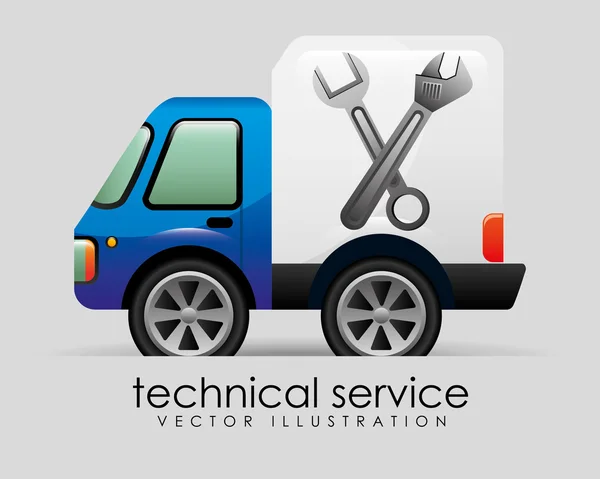 Technischer Service — Stockvektor