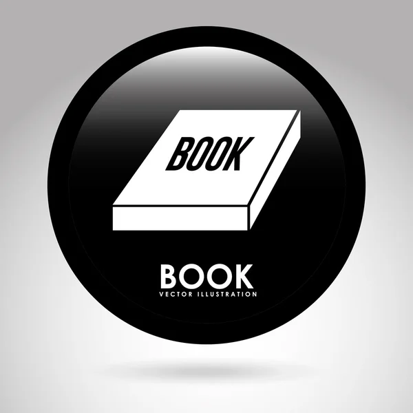 Botón de libro — Vector de stock